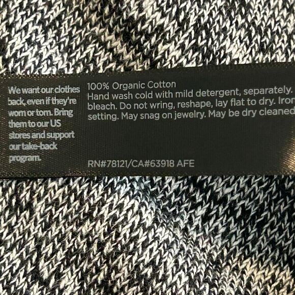 Eileen Fisher NWT slub cotton Peruvian jewel neck tunic long sleeve top size  S - Picture 9 of 9